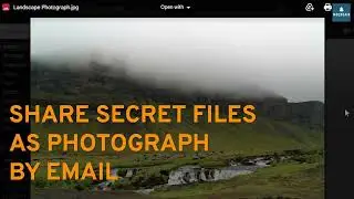 Share secret files with password as photograph by email