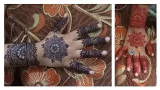 easy kids Mehndi tikki design for wedding & other functions