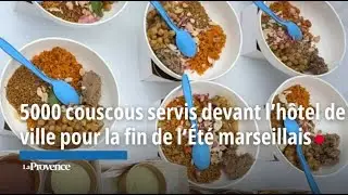 5000 couscous servis devant l’hôtel de ville pour la fin de l’Été marseillais