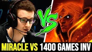 How MIRACLE deal with 1400 Games Invoker Spammer 7.22 Dota 2