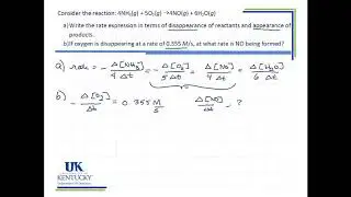 1.02a Obtaining a Rate Law from Experimental Data Equations - Advanced Chemistry