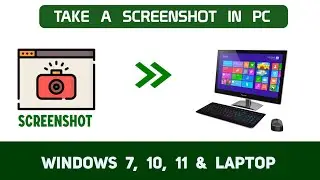 How to take a screenshot  in a pc (Full Screen & Crop) - Full Tutorial