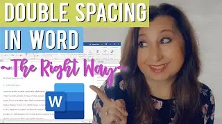 Double Space in Word - The Right Way!