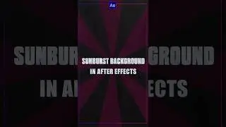 How to create sunburst background animation im after effects #aftereffectstutorial #motiondesign