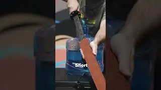 Slicing Bigger and BIGGER Water Bottles