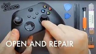 Xbox Series X / S controller disassembly with broken joystick repair and reassembly