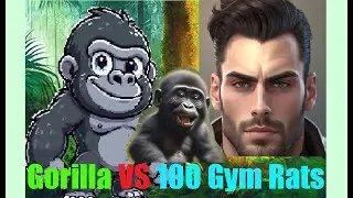 🏋️‍♀️ 100 Men VS 1 Gorilla 🦍 Not even close..