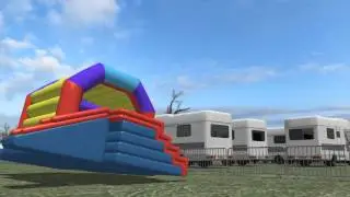 Bouncy castle death: inflatable castle blows away into the air with girl trapped inside