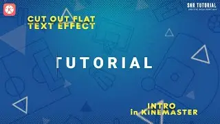 How to Make Cut Out Text Effect in Kinemaster | Easy Cut Out Text Effect Tutorial by SNR