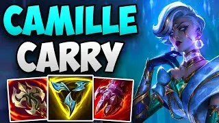 CHALLENGER CAMILLE MAIN CARRIES HIS TEAM! | CHALLENGER CAMILLE TOP GAMEPLAY | Patch 13.24 S13