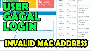 User Gagal Login Invalid MAC Address