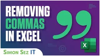 Remove Commas in Excel - 5 Ways!