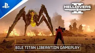 Helldivers 2 - Bile Titan Liberation Gameplay | PS5