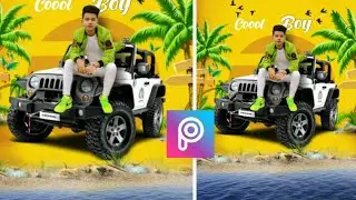 Cool Boy Photo Editing | Summer vacation photo Editing | Beach Photo Editing | New Concept Editing