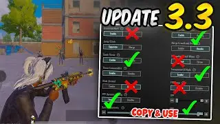 New Update 3.3 Best Settings & Sensitivity to Improve Headshots and Hip-Fire ✅❌ | PUBG MOBILE / BGMI