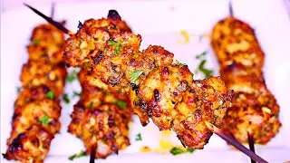 Baked Chicken Thighs Skewers Recipe - Easy Chicken skewers