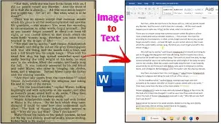 How to convert Photo to text in Microsoft Word new tricks 2024