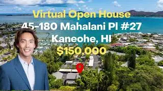 Kauhale Beach Cove #27 Virtual Open House in Kaneohe, Hawaii.  1br/1ba waterfront condo!