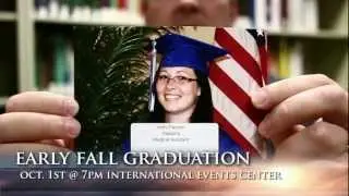 Graduation Oct  1st @ 7pm International Events Center