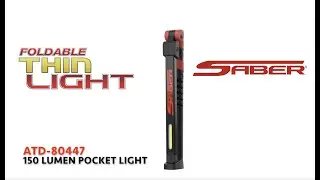 150 Lumen Foldable Pocket Thin Light ATD80447 - SABER Lighting by ATD Tools