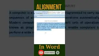 How To Use Alignment In Ms Word।।Alignment In Word।।Ms Word Me Alignment Kaise lagaye।#word_tutorial