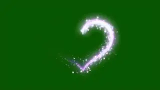 Heart particles effect green screen video | Green screen heart overlay