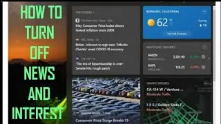 How to remove the "News and Interest" bar from taskbar in windows 10, Easy solution!!  TECH HUT.