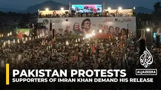 Thousands of Pakistan's imprisoned ex-PM Imran Khan's supporters rally demanding his release