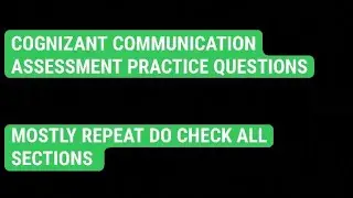 COGNIZANT COMMUNICATION ASSESSMENT QUESTIONS PART 2