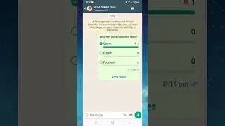 How To Create A Poll in Whatsapp