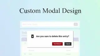 How to Design your own Modal Dialogs using HTML/CSS & Javascript