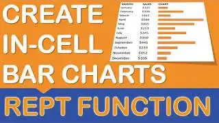 In-Cell Bar Charts with the REPT Function in Excel