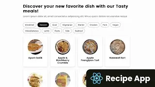 Build Responsive Recipe App using React | HTML, CSS & JavaScript