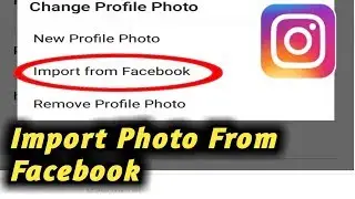 How To Import Instagram Profile Picture From Facebook