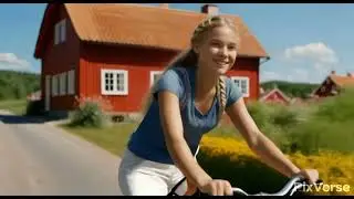Swedish teen girl created in Pixverse AI