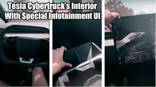 Tesla Cybertruck’s Interior With Special Infotainment UI