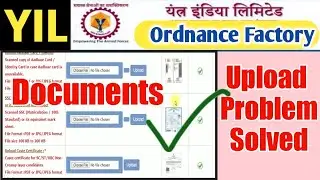 YIL Apprentice Online Form 2023 Documents Upload problam | YIL Odiance Factory Doc Upload kaise kare