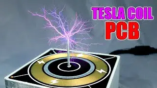 Music TESLA COIL on PCB + Bluetooth