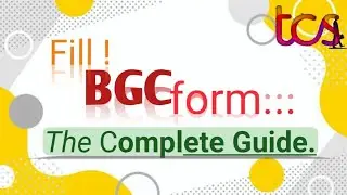 How to fill TCS BGC form? | TCS BGC form | TCS BGC