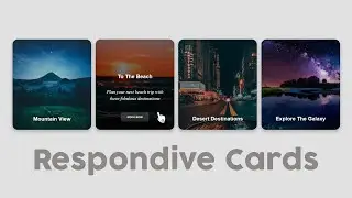 Responsive CSS Cards with Smooth Hover Effects [HTML & CSS] + Source Code