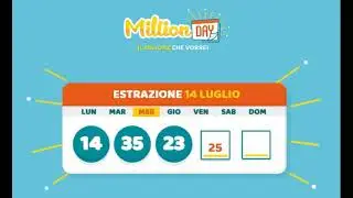 Estrazione Millionday 14-07-2021