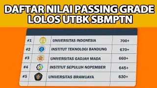 INI DIA NILAI DITERIMA KAMPUS DAN JURUSAN DI UTBK 2023!!