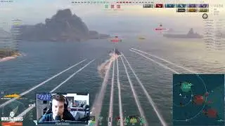 Rooke Murdering EVERYONE - World of Warships F2P