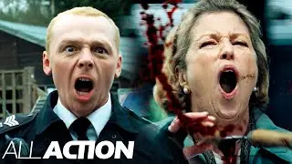 Miss Tiller Gets Killed | Hot Fuzz (2007) | All Action