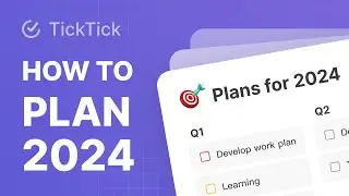 Simple and efficient plan for 2024｜Planning, Tasks, Notes... All-in-one