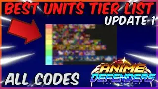 [UPDATE 1] BEST UNITS TIER LIST IN ANIME DEFENDERS | ALL CODES