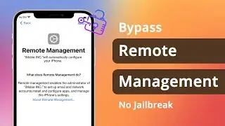 How to Bypass Remote Management on iPhone in a Minute 2024 | NO JAILBREAK