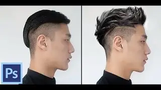 Photoshop Tutorial : Change/Creating Hairstyle In Photoshop