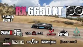 RX 6650 XT : Test in 12 Games - AMD RX 6650 Gaming