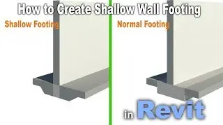 How To Create Shallow Wall Footing in Revit | Revit Tips & Tricks